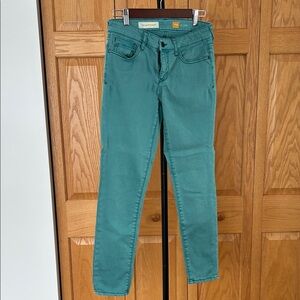 Pilcro and the Letterpress Teal Straight Leg Jeans